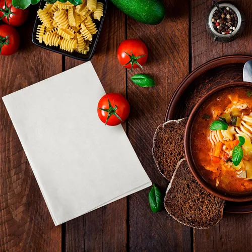 Miniatura 9 de ROYALE LINENS Paquete de 12 toallas de cocina blancas de 28 x 28 pulgadas, 100 % algodón, a prueba de pan, colado de queso, hornear, limpieza, Blanco