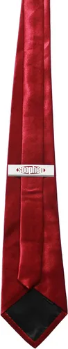 Miniatura 48 de Soophen corbata para hombre 3.75 pulgadas de color sólido
