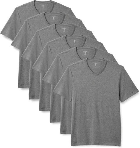 Miniatura 11 de Amazon Essentials Camiseta de manga corta con cuello redondo para hombre, ajuste regular, paquete de 6