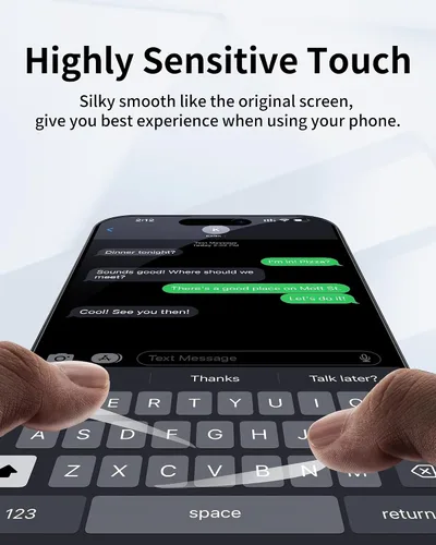 Miniatura 7 de Paquete de 4 protectores de pantalla de privacidad para iPhone 16 Pro Max de 6.9 pulgadas, vidrio templado para iPhone 16 ProMax, marco de luz