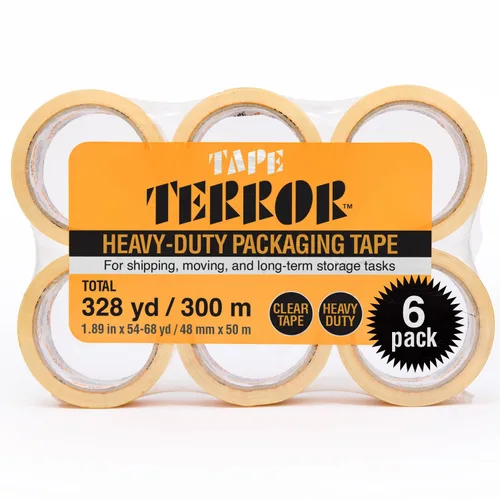Miniatura 7 de Cinta de embalaje transparente con dispensador (1 rollo) - Cinta resistente para cajas de embalaje - Cinta de embalaje, cinta de envío