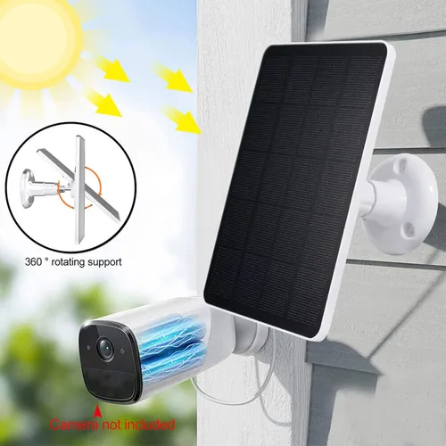 Miniatura 5 de Panel solar, cargador de batería de 4W Micro USB Cámara de carga Panel solar para electrodomésticos (blanco)