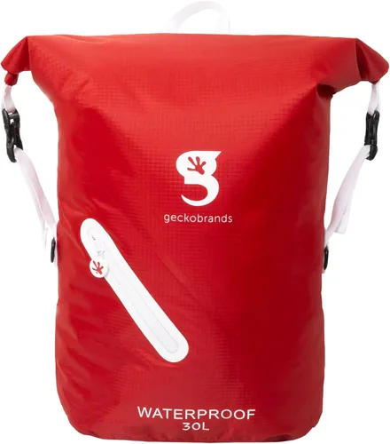 Miniatura 11 de geckobrands Mochila impermeable ligera de 30 L - Bolsa ligera impermeable para exteriores, senderismo, viajes, actividades acuáticas ligeras Verde