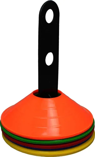 Miniatura 4 de BlueDot Trading Conos deportivos de alta visibilidad para entrenamiento de agilidad, fútbol, fútbol, baloncesto, marcadores de cono de campo