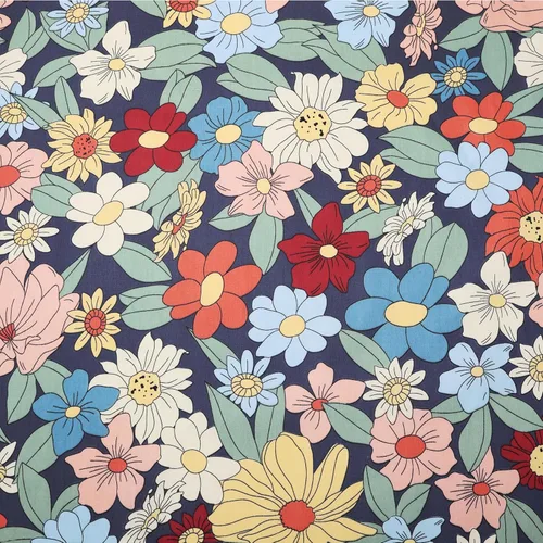 Miniatura 5 de 10 paquetes de tela de cuartos gruesos, tela de algodón precortada de costura acolchada, 18 x 22 pulgadas, estampado floral Tulipán