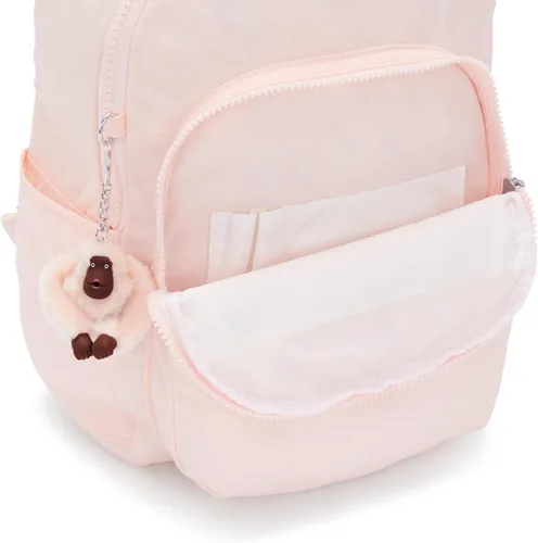 Miniatura 27 de Kipling Mochila pequeña Seoul para mujer, duradera, correas acolchadas para el hombro con funda para tableta, bolsa, Firma Emb, Mochila para tableta