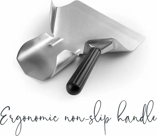 Miniatura 4 de Lacor - 62678 - Batidor de Patatas, Pala de Cocina Profesional, Utensilios de Cocina, Acero Inoxidable, Mango Ergonómico y Antideslizante Apta