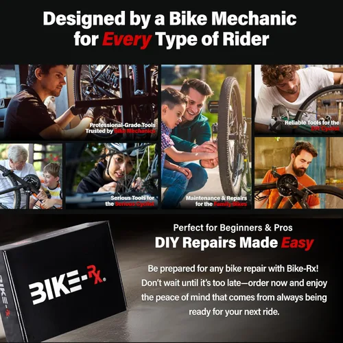 Miniatura 4 de Elite - Kit de herramientas para bicicleta de 37 piezas, juego de reparación y mantenimiento de bicicletas para montaña, carretera, BMX y bicicletas