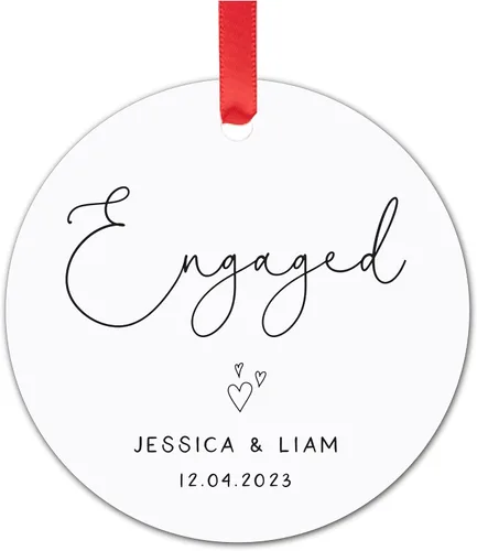 Miniatura 13 de Yippee Daisy Adorno de campamento personalizado – 10º aniversario para él y ella – 10 años casados juntos – Adorno de Navidad para parejas – 2025