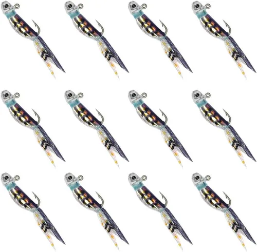Miniatura 6 de YZD Silverside Minnow Crappie Jig 12pieza(s)