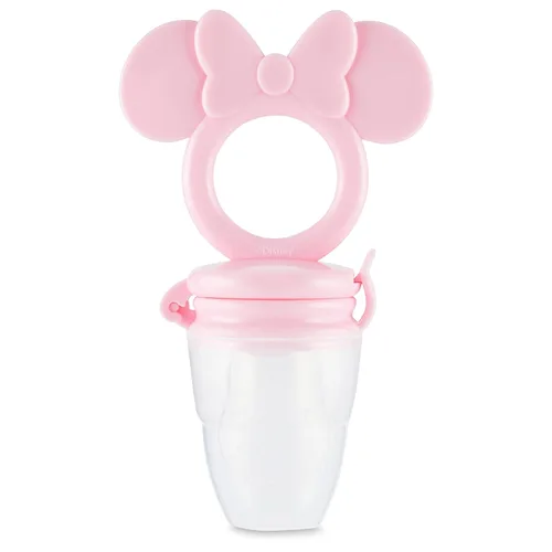 Miniatura 5 de Disney Mordedor Mickey y Minnie con alimentador de frutas, diseño seguro y duradero para calmar los dolores de dentición de tu bebé