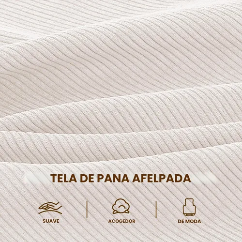 Miniatura 8 de Yaheetech Silla deslizante giratoria de 360° para cuarto de bebé, silla mecedora para amamantar con bolsillos laterales, mecedora de pana para sala