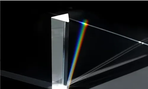 Miniatura 3 de Mini prisma triangular de cristal de cristal, fabricante de arco iris para aprendizaje de espectro de refracción de luz, fotografía, ciencia