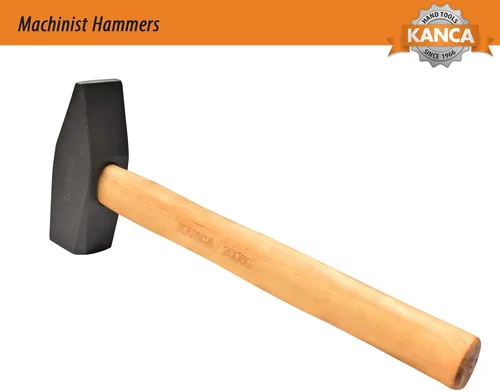 Miniatura 3 de KANCA HAM-1500, martillo maquinista, martillo de herrero, mango de madera de fresno, herramientas manuales y mejoras para el hogar, cabeza forjada