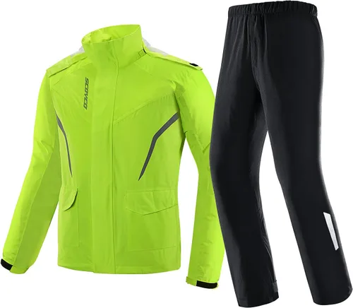 Miniatura 13 de Scoyco Chaquetas impermeables para hombre, chaqueta impermeable ligera para exteriores con capucha
