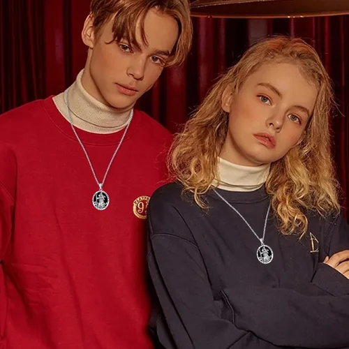 Miniatura 90 de Collar con colgante de plata de ley 925 con medalla de San Patrón, joyería religiosa para hombres y mujeres, con cadena de acero inoxidable 316L