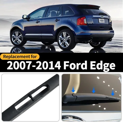 Miniatura 2 de Conjunto de limpiaparabrisas trasero, accesorios de brazo de limpiaparabrisas trasero de repuesto para Ford Edge 2007-2014, juego