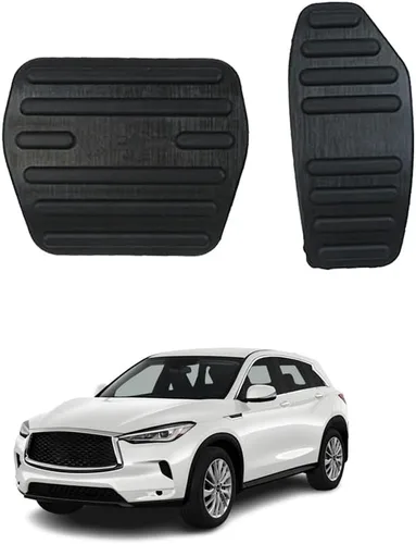 Miniatura 46 de Accesorios interiores personalizados para Nissan Sentra 2020 2021 2022, cubiertas de pedal de acelerador de gas de aleación de aluminio, Rojo