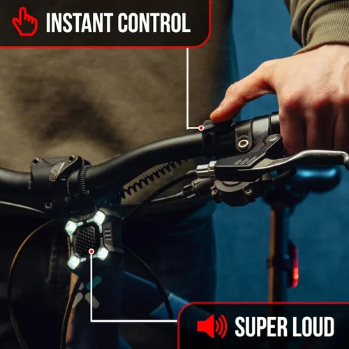 Miniatura 3 de [NEW V2] ZIREN 140dB Loud Bike Horn & LED Light, Loudest Electric Bicycle Horn, New V2 Control Switch, USB-C Rechargeable Horns + Bike Lights Front