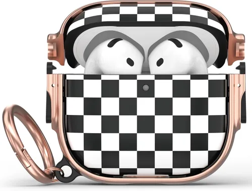 Miniatura 44 de Maxjoy Funda para AirPods 3 con cerradura, bonita funda protectora rígida para AirPod 3 de tercera generación para mujeres y hombres con llavero