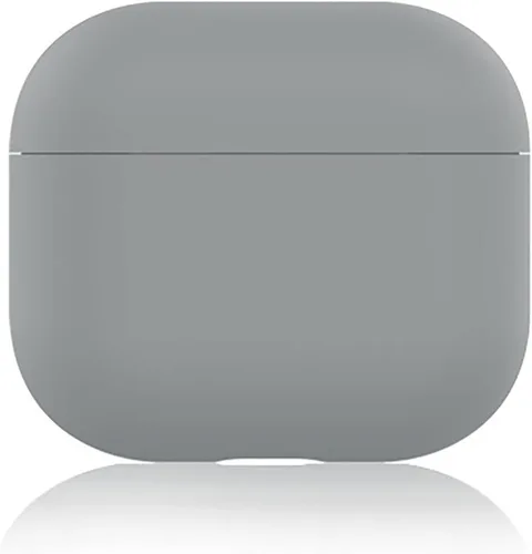 Miniatura 9 de Funda para AirPods 3, funda de piel de silicona, ultrafina de 0.059 in, LED visible (negro)
