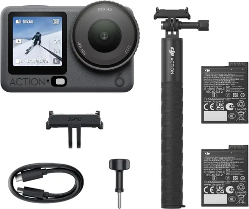 Miniatura 12 de DJI Osmo Action 6 Combo estándar, cámara de acción impermeable de 8K con sensor cuadrado de 1/1.1", apertura variable de f/2.0–f/4.0, Rocksteady