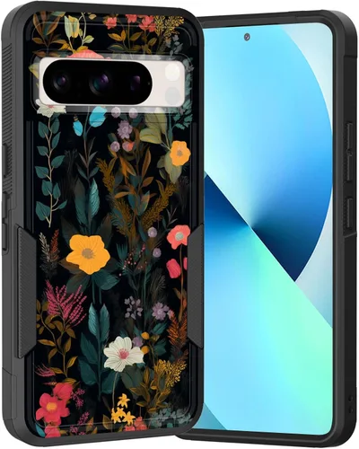 Miniatura 175 de Funda para Pixel 6A, Híbrida de Doble Capa de Servicio Pesado Resistente a Prueba de Golpes PC Duro + Funda Protectora de Silicona Suave para Google