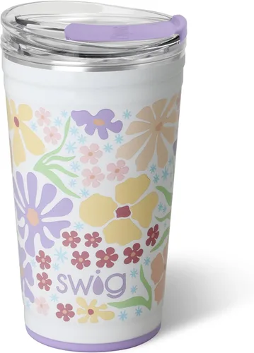 Miniatura 80 de Swig Life - Vaso aislante de 22 onzas, vaso de viaje para café con tapa, taza de café para viaje compatible con portavasos, de acero inoxidable