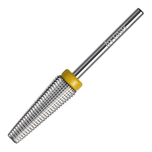 Miniatura 11 de 24mm Super Largo 5 en 1 Brocas de taladro para uñas, Broca cónica cruzada de carburo, Brocas de taladro de rotación bidireccional de 3/32