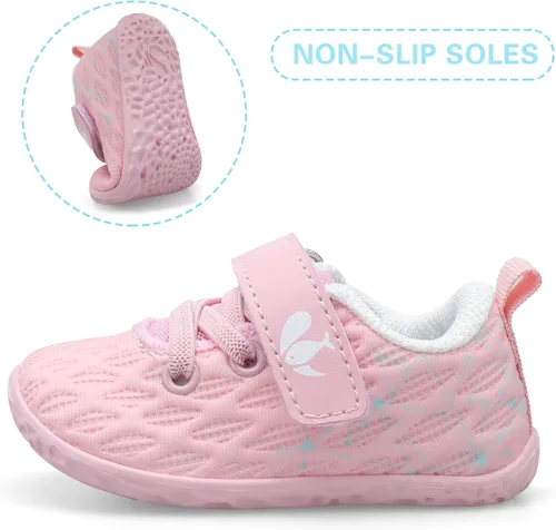 Miniatura 5 de FEETCITY Zapatillas de bebé para niños y niñas zapatos de primera caminata zapatos de cuna para recién nacidos zapatos de meter
