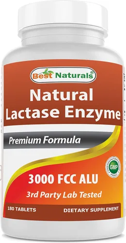 Miniatura 8 de Best Naturals, enzima de lactasa de acción rápida, 3000 FCC ALU, 180 tabletas (180 unidades (paquete de 2))