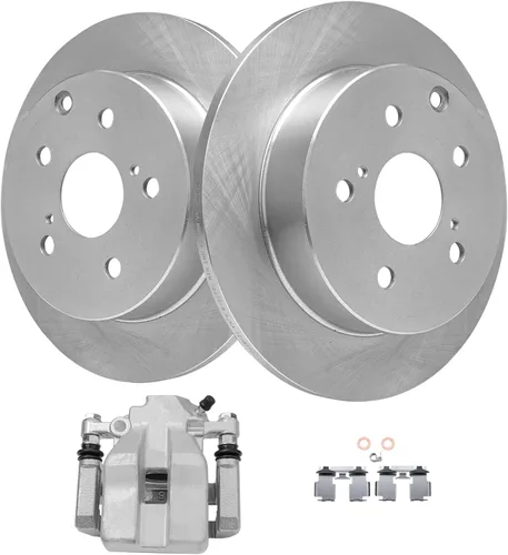 Miniatura 18 de Detroit Axle - Rotores de disco delantero de 13.898 in Reemplazo de pinza de freno lateral del pasajero para Dodge Ram 1500 2500 3500 2006-2008