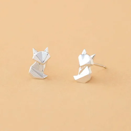 Miniatura 4 de Boma Joyería de plata de ley con diseño de zorro de origami Poliéster