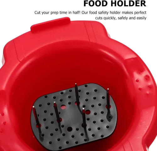 Miniatura 6 de DOITOOL Soporte de seguridad para cortar alimentos, protector de dedos para mandolina y rallador de verduras, 4.52 x 4.25 x 1.96 pulgadas, protector