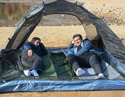 Miniatura 8 de MARCHWAY Cama de Campamento Ultraligera Plegable para Tienda de Camping, Portátil y Compacta para Viajes al Aire Libre, Base de Campamento, Gris
