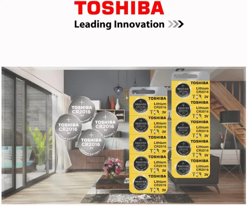 Miniatura 3 de Toshiba Batería CR2016 3V Litio Moneda Celda (500 Baterías)