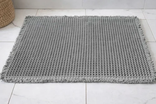 Miniatura 13 de Tapete de Baño Waffle Mejorado – Ultra Suave, Súper Absorbente y Alfombra Antideslizante con Borlas, Lavable a Máquina, Respaldo de Goma para Baño