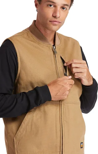 Miniatura 8 de Timberland PRO Chaleco de lona con forro Gritman estándar para hombre
