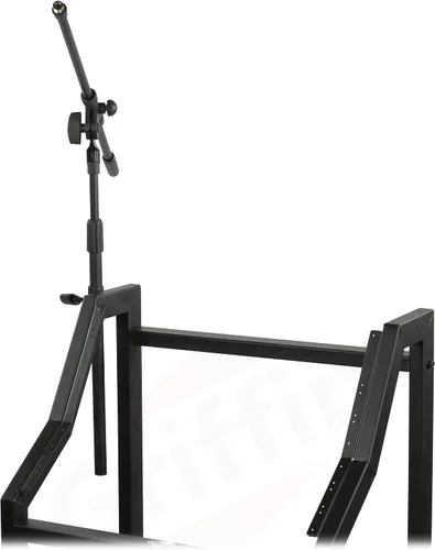 Miniatura 4 de GRIFFIN Soporte de carrito de montaje en rack y plataforma mezcladora superior 25U (serie Studio-XPRO Steel) - Soporte para cabina de música rodante