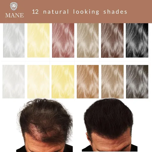 Miniatura 5 de MANE MANE Espesante para el cabello con champú y acondicionador (negro, unisex, natural, cabello fino)