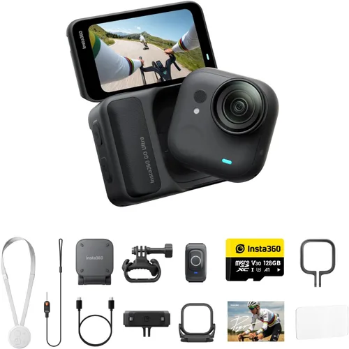 Miniatura 12 de Insta360 GO Ultra - Cámara de vlogging 4K pequeña, manos libres, cámara POV, sensor de 1/1.28 pulgadas, peso de 1.87 oz, FOV de 156°, duración