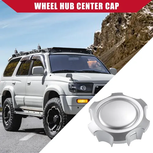 Miniatura 3 de 4260304030 / Tapas centrales de cubo de rueda para Toyota 4Runner 1996-2002 / Durable/plástico / 4 piezas/tono plateado