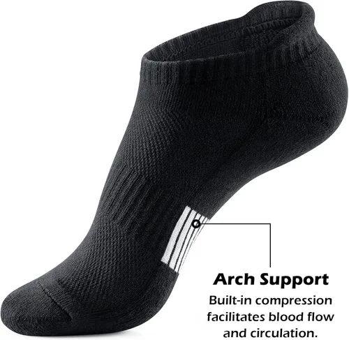 Miniatura 2 de Gonii Calcetines de tobillo para mujer para correr atléticos no se ven acolchados 5 pares