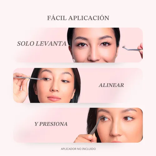Miniatura 8 de Silly George - Pestañas Pop-On - Extensiones de pestañas falsas pre-pegadas DIY de 1 paso, aspecto natural, negras - rosadas, juego de 5-7 pares