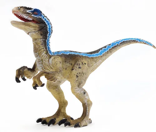 Miniatura 3 de Gemini&Genius Juguete de dinosaurio Velociraptor para niños, dinosaurio Raptor con mandíbula y manos móviles, regalo de dinosaurio realista