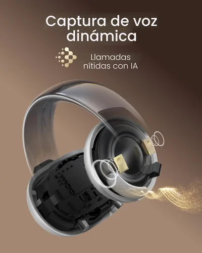Miniatura 7 de Soundcore AeroClip de Anker, Auriculares de oído abierto, Auriculares de clip, Comodidad adaptativa, Llamadas claras con 4 micrófonos y AI, Ajuste