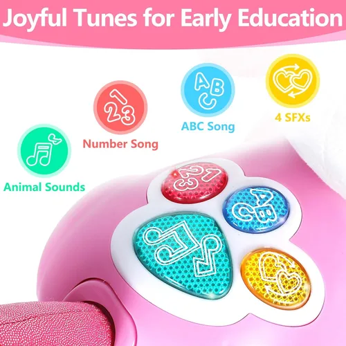 Miniatura 4 de iPlay, iLearn Juguete musical de unicornio para bebé, juguetes para gatear para bebés de 6-9, 9-12, 12-18 meses, juguete musical ligero para bebés