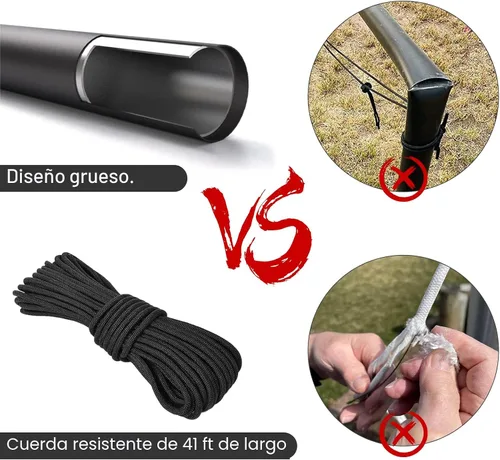 Miniatura 2 de NELXINJO Kit de Asta de Bandera de Servicio Pesado de 25 Pies para Exteriores de la Casa, Tubo Inferior de 2.1", Poste de Aluminio Cónico con Todos