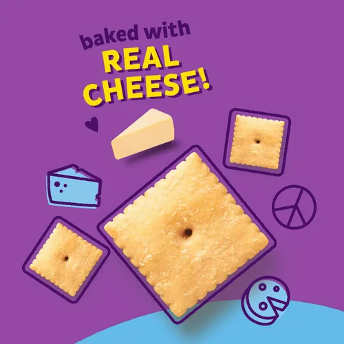 Miniatura 3 de Galletas saladas horneadas Annie's Organic White Cheddar Squares, hechas con queso real, 7.5 oz