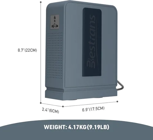 Miniatura 5 de Transformador elevador de 1000 W, convertidor de 110 V a 220 V, convertidor de voltaje resistente de 110 V-120 V a 220 V-240 V con dos tomas